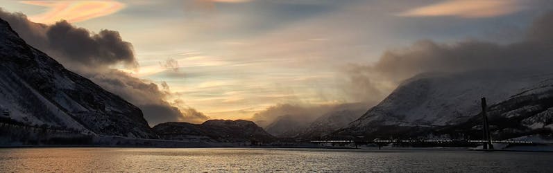 Admire a beautiful sunset cruise over Alta Fjord